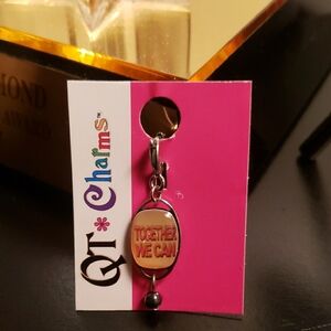 "Together We Can" Theme Dangle Charm NWT